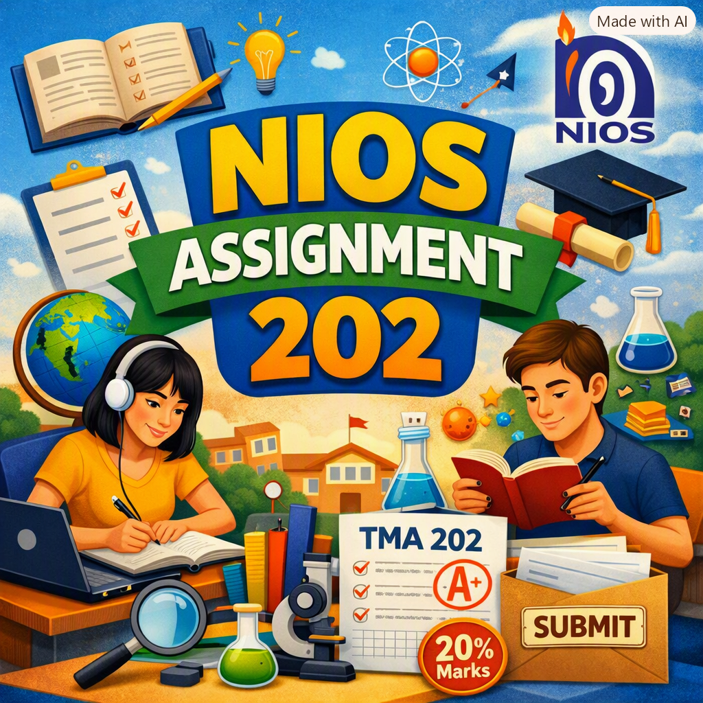 NIOS TMA 202 Solved Assignment (2026-27) | Tutor Marked Assignment (TMA) English